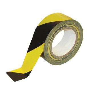 Gewebe-Warnband schwarz-gelb 50mmx25m 