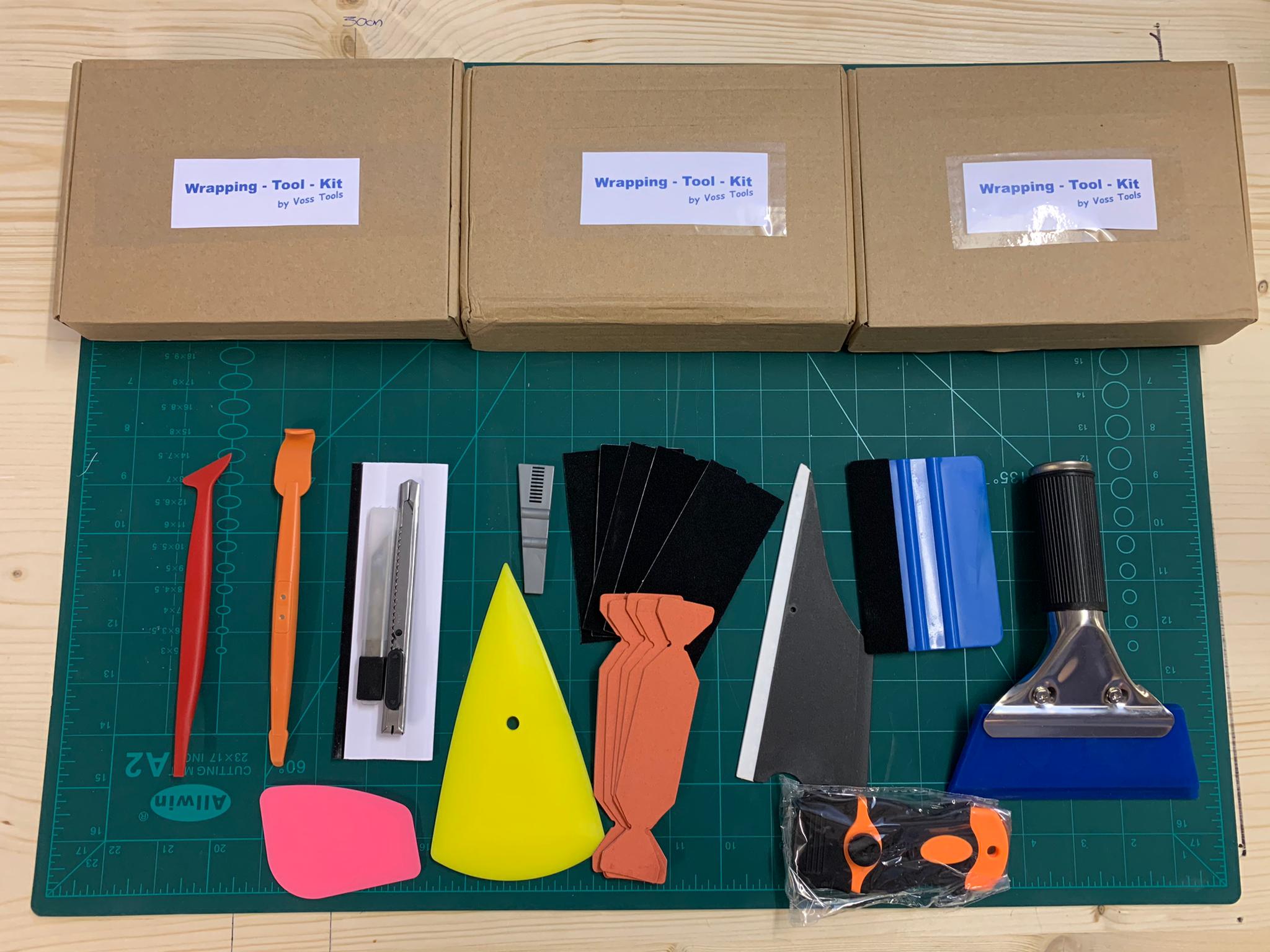 Auto Vinyl Werkzeug Kit, 10 Stück Autofolie Rakel Set Folierung Werkzeug Kit  Wrap Auto Tönungsfolie Werkzeug Kit für Autofolie Tönungsfolie Installation  : : Auto & Motorrad